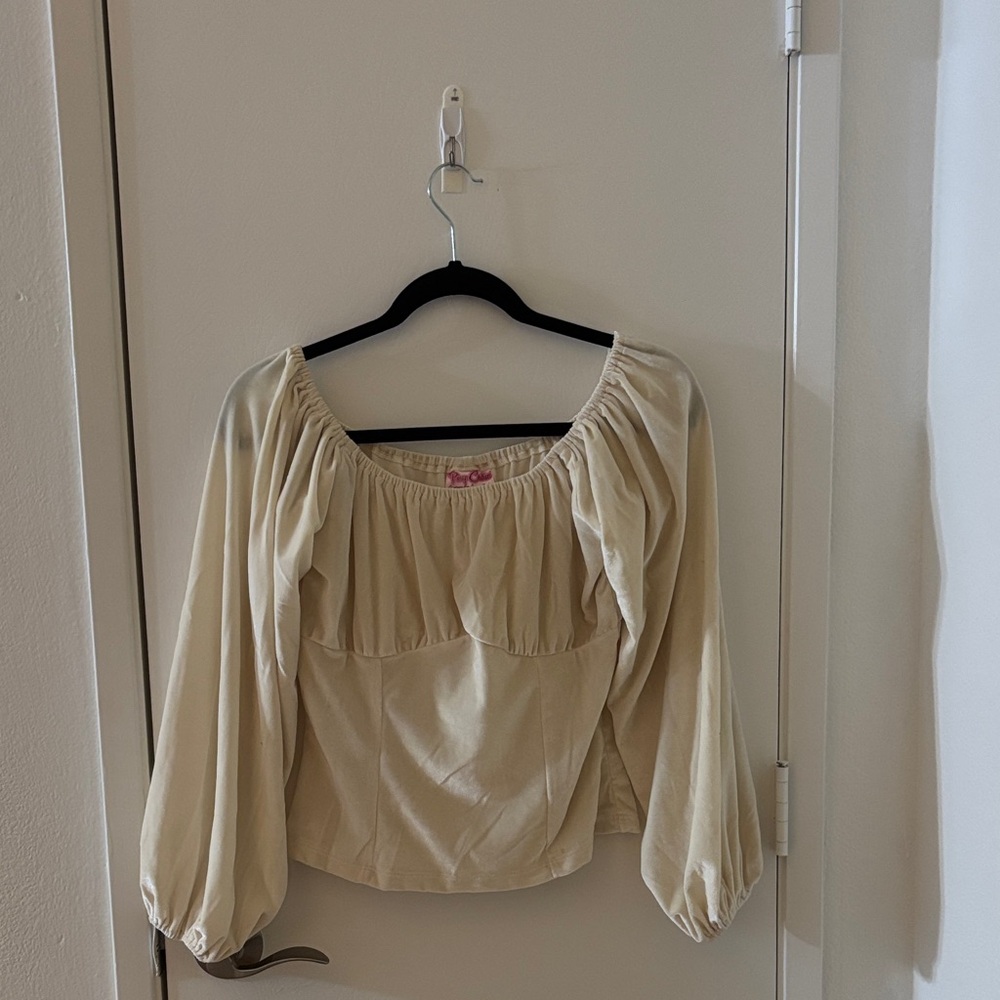 Pinup Couture Cream Blouse